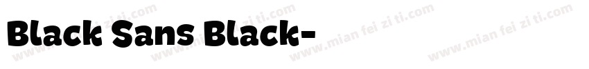 Black Sans Black字体转换